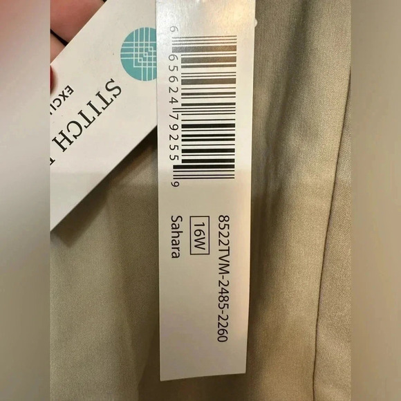 Tribal stitch fix khaki cuffed cropped maternity pants NWT - Picture 6 of 11